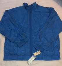 Vintage 80s/90s LAVON Electric Blue Nylon Wind Breaker/Jog Set - NOS