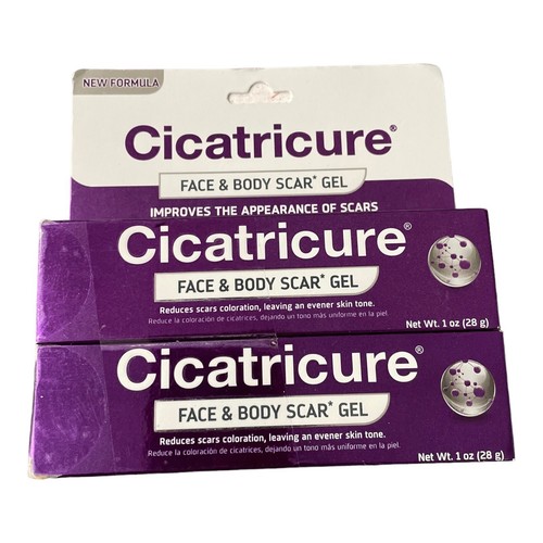 Cicatricure Face And Body Scar Gel 1.0oz 28g 2/Pack LOT/2