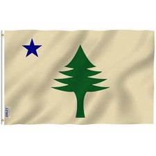 Anley Fly Breeze 3x5 Foot Maine State Flag - Maine ME 1901-1909 Flags