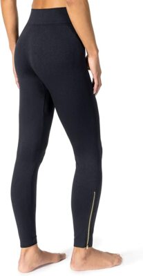 Lemon Women's Barely There Zipper Leggings One Size NWOT 59 NAVY BLUE GOLD