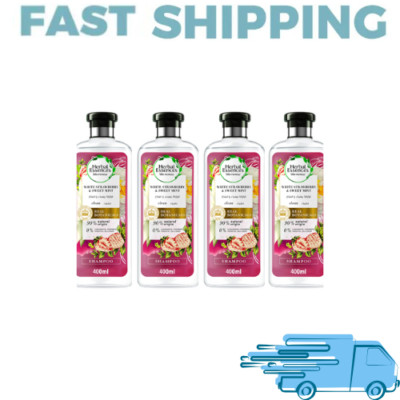 4 X Herbal Essences White Strawberry & Sweet Mint Helps Hair Shine Shampoo 400ml