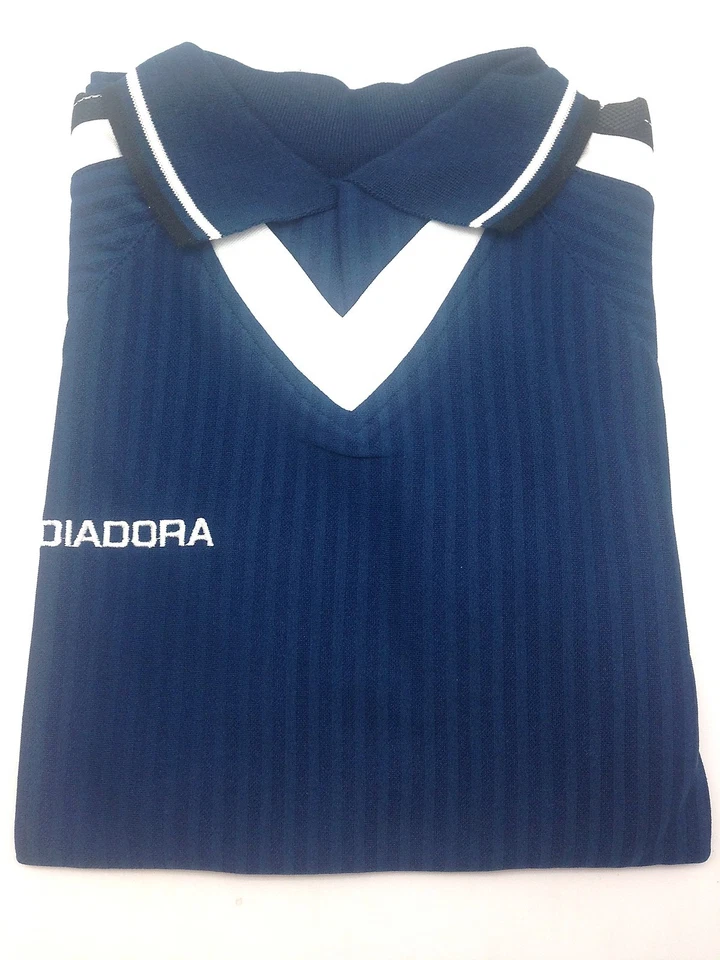 Talla L Diadora Trevi Juvenil Camiseta Fútbol Fútbol Camiseta Deportes Golf Polo Italiano Foto 3 de 4