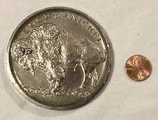 Vintage Lucky Nickel Washington D. C. Metal P...