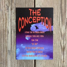 The Conception Rave Flyer. Cornwall Coliseum, St Austell. July 30th 1994.