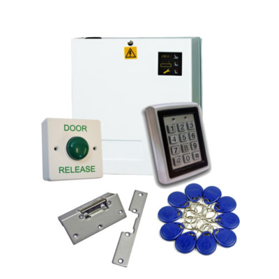 Proximity RFID Tastatur Zugangskontrolle Tür Eingang Kit mit FAIL SAFE Schloss Freigabe