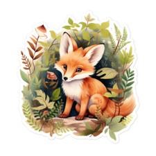 Cute Fox Children's Sticker