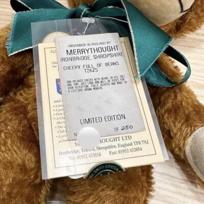 Plush Toy Merrythought Cheeky Full of Beans Medium Size Handmade