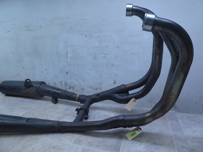 1990 Kawasaki ZX1000B Ninja K719-1) black exhaust headers mufflers