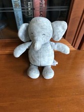 Carters Carter's Precious 9" First Gray Elephant Plush Rattle 67062 EUC