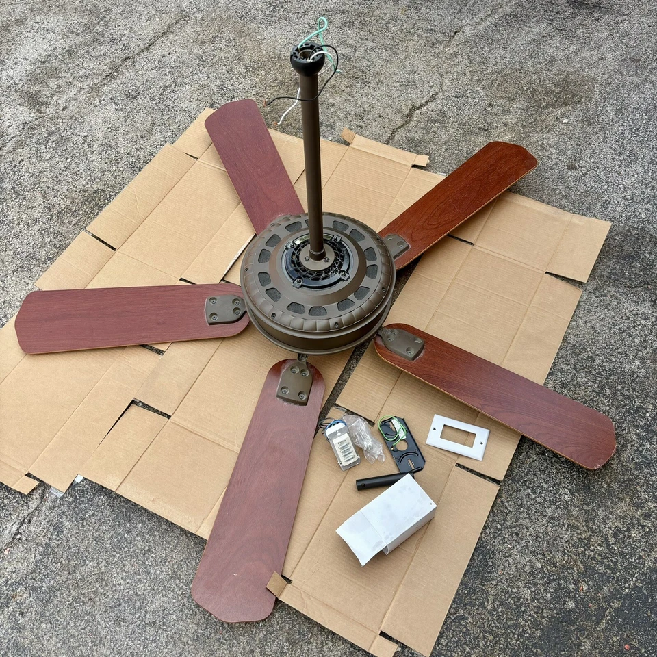 Casablanca Victorian II Vintage Ceiling Fan - Antique Bronze, Rosewood, Remote - Image 3 of 4