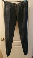 MIXIT Jeans Sz 8 Blue Dark Wash Straight Leg Mid Rise Inseam 31"