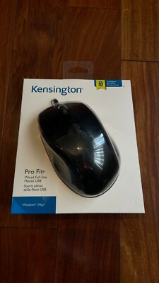 Kensington 72369 Pro Fit Wired Mouse USB - Black 85896723691| eBay