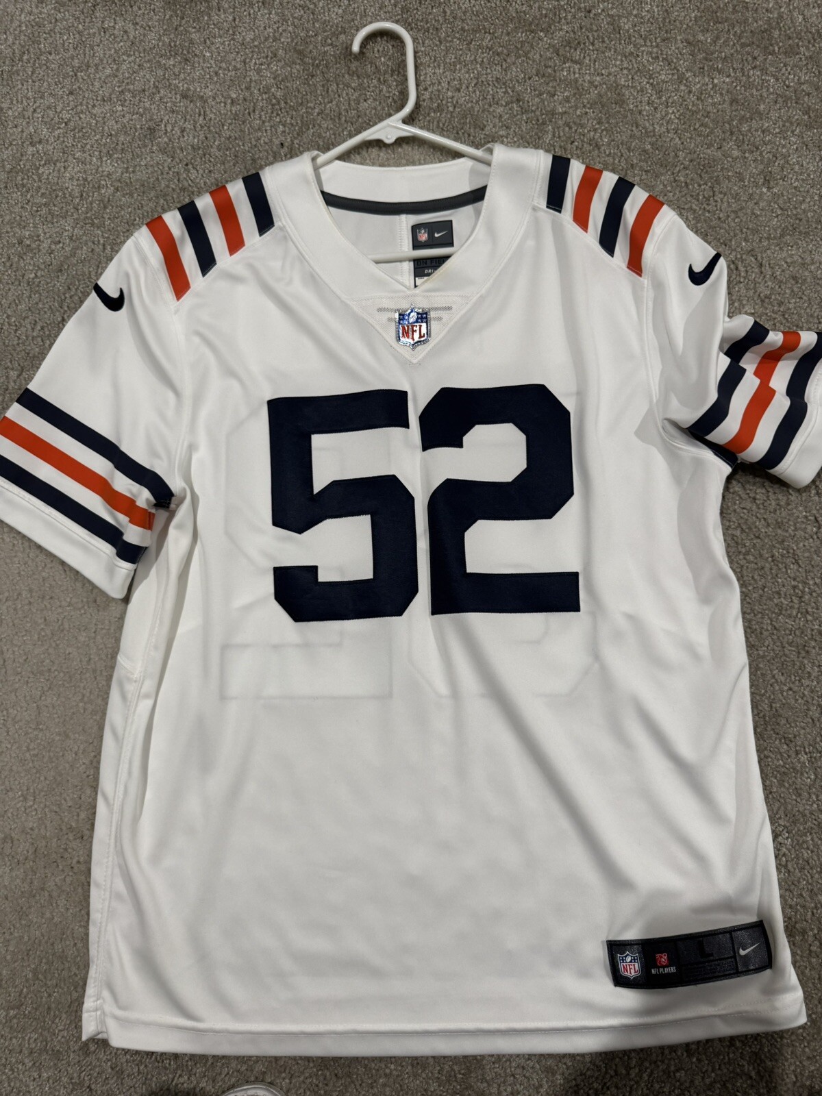 Real Nike replica Khalil Mack Chicago Bears Throwback Jersey Size Large