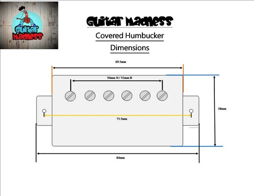 G.M. "1984" Chrome Custom Humbucker (52mm) Bridge Humbucker Gibson Epiphone® - Picture 9 of 9