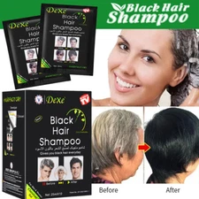 Black Hair Dye Shampoo Natural Herbal Permanent Instant Dye Hair Color Shampoo