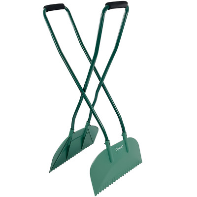 Langstieliger Laubsammelrechen Greifer Gartenlaub ordentlich Sammler Greifer