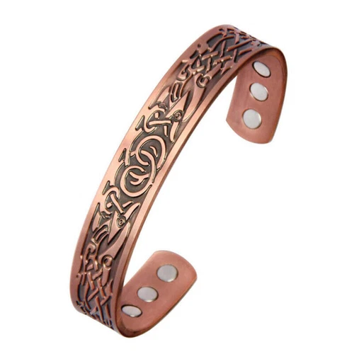 Men Women Copper Magnetic Bracelet Arthritis Pain Relief Bangle Healing Therapy - Picture 11 of 21