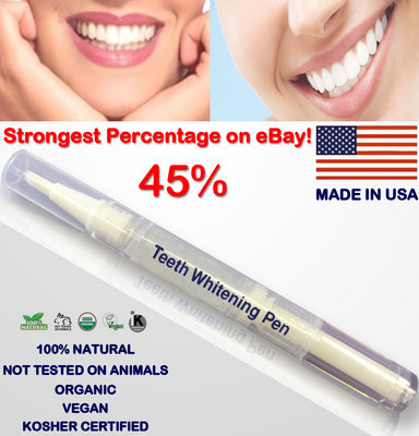 45% Teeth Whitening Professional Gel TWIST PEN (2ml) * HIGHEST STRENGTH ON EBAY