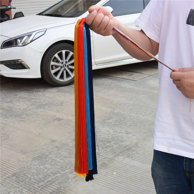 Borla de seda helada de 50 cm de largo para hacer joyas artesanales hágalo usted mismo 11 colores Foto 4 de 4