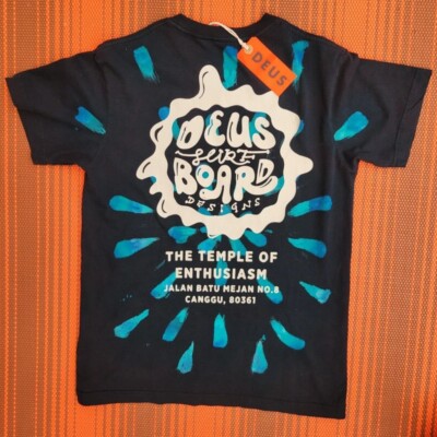Deus Ex Machina ' Banzai Tie Dye Tee ' Men's Custom Motorcycles Size Small NEW