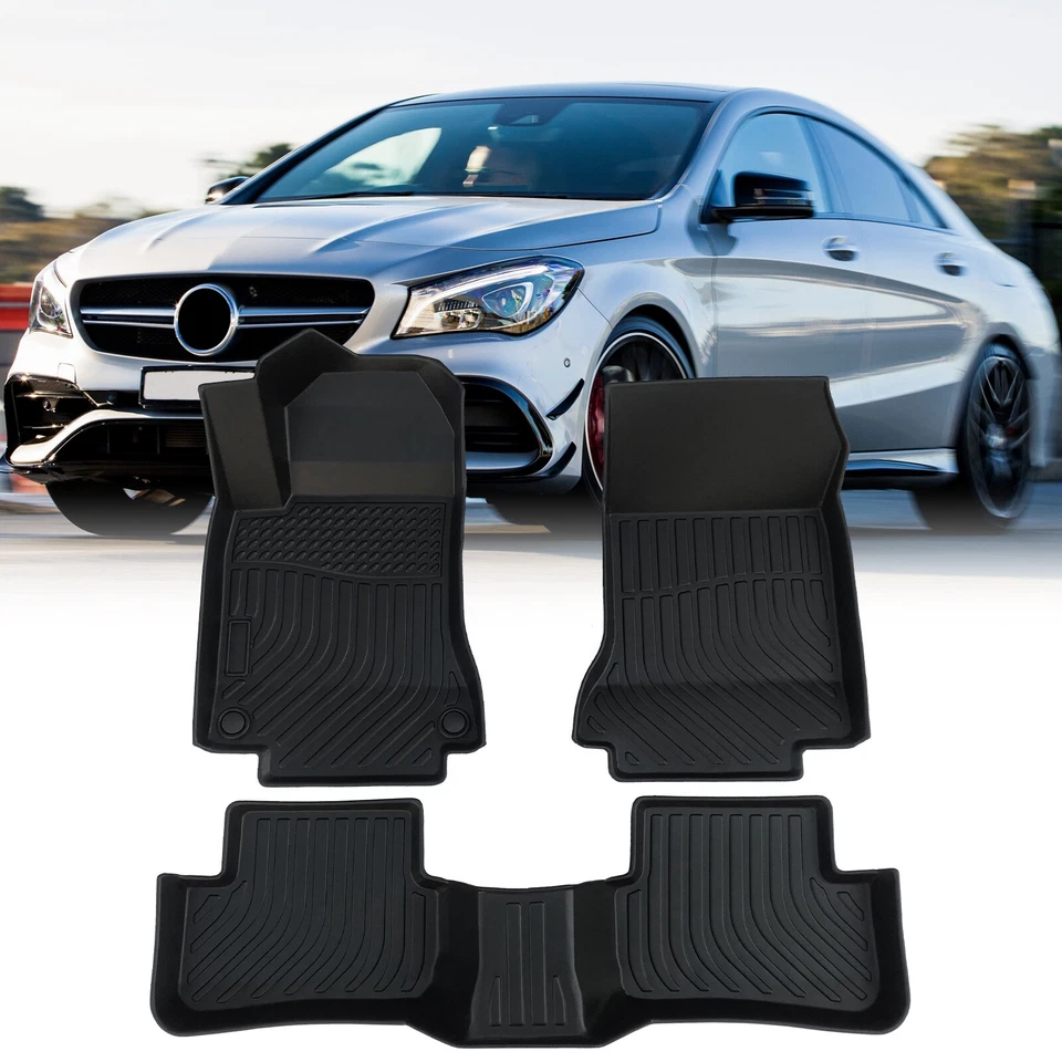 Floor Mats for Mercedes Benz CLA 2014-2019 All Weather TPE Cargo Liner TPE 3D - Image 3 of 4