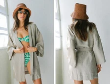 JUNGMAVEN 100% Hemp Canvas Bali Cover Up M/L