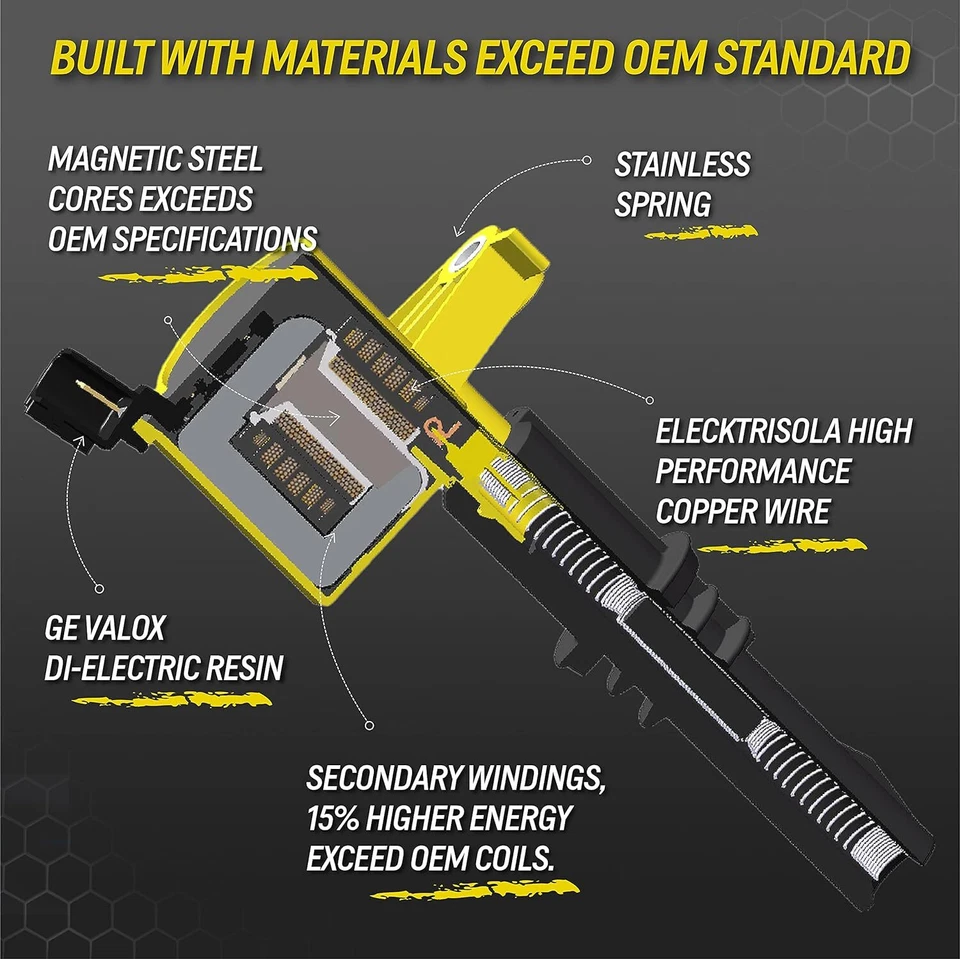 6 件套点火线圈适用于福特 Escape 马自达 Mercury 3.0L V6 FD502 DG500 DG513 — 第 4/4 张图片