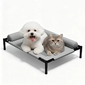 Lit de chat de lit de chat respirant Refroidissement de hammam pour chien élevé 4 Utilisation en saison
