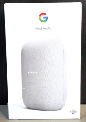 Google Nest Audio Smart Speaker Voice Assistant - Chalk - New & Sealed