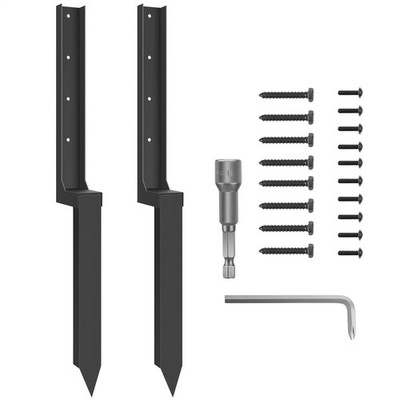 Fence Post Repair Kit, Thickened Heavy Duty Fence Post Anchor Stakes for Repair
