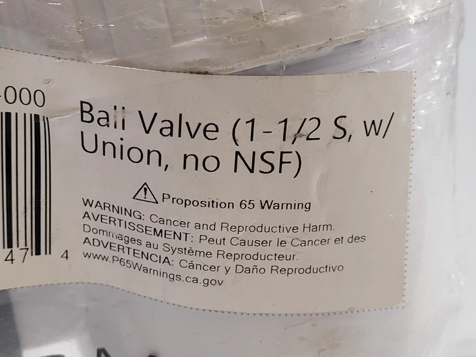 Zodiac 25802-151-000 Socket Union Ball Valve 1-1/2 Durable Pool Spa Component - Изображение 2 из 4