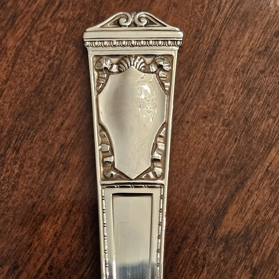 Antiguo juego de ensalada de ley Tiffany SAN LORENZO con cuchara tenedor lavado oro vermeil Foto 2 de 4