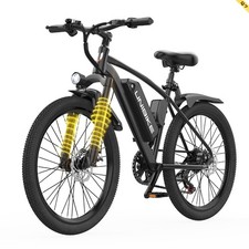 26" E-Mountainbike für Erwachsene mit abnehmbarem Akku 36V 10Ah 7-Gang …