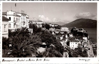 Herceg Novi   Hotel Boka   Montenegro   1936 Real Photo Postcard   RPPC