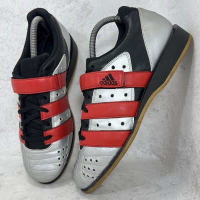 Vintage Adidas Ironwork II Weightlifting Shoes 2005 Grey Red US 8