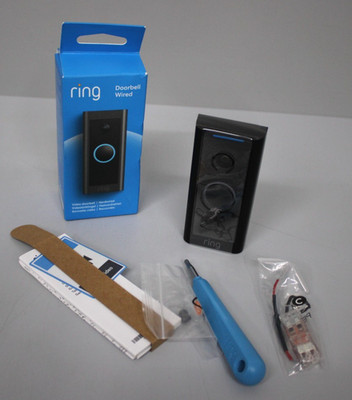 RING Doorbell Wired / Festverdrahtete 1080p HD-Videotürklingel Kabel mit Kamera