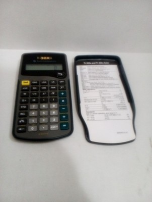 Texas Instruments TI-30XA Scientific Solar Calculator With Cover Works Clean 