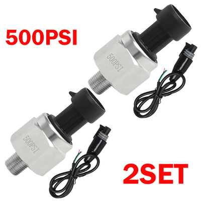 #ad #ad 2x 0 500Psi 1 8NPT Stainless Pressure Transducer Sender Sensor Oil Air water Gas $26.35