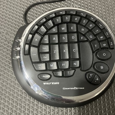 Wolf King Warrior Black DK-2388U USB Gaming Keyboard Tested/Works