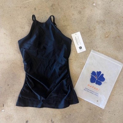 NWT Hapari Women's Black High Neck Strap Tankini Size XS