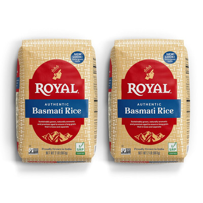 - Naturally Aged Authentic Long Grain Indian White Basmati Rice - 4 Pounds (2 X 
