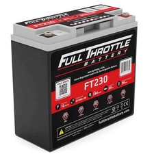 Full Throttle FT230 AGM Power Cell Car Audio Battery Full River FT 230