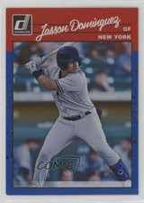 2023 Panini Donruss Retro 1990 Variation Holo Blue Jasson Dominguez #253 0s1o