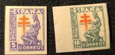 1946 Pro Tuberculosos 5 y 10 cts. S/D