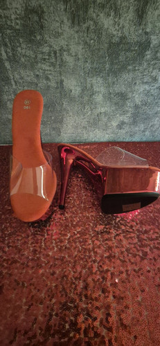 High Heels Plateau Pantolette Sandalette Mules - Bild 1 von 4