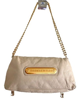 Thomas Wylde Motor Chain Beige SCORPION Leather Shoulder Bag /Handbag Authentic