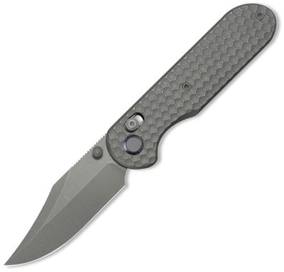 GEO Knife Ethereal Cutter Axis Lock Dark Gray Titanium Folding M390 Knife 2401C