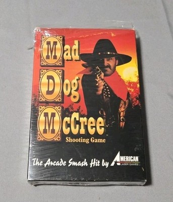 Very Rare Vintage Mad Dog McCree PC Big Box 1993 Video Game Live Action HTF OOP