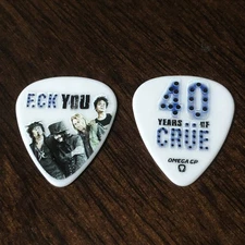 Motley Crue 2022 Tour Guitar Pick Blue