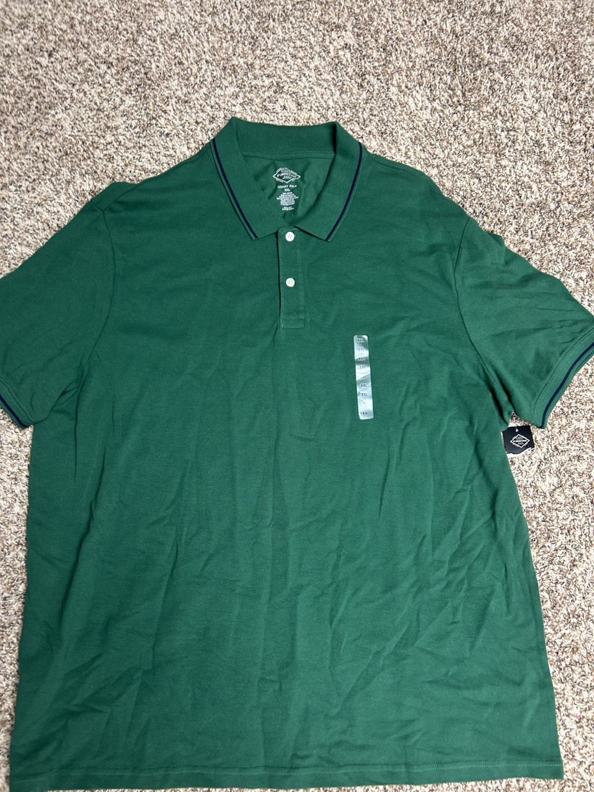 St John’s Bay Legacy Polo Men’s Xxl Short Sleeve Vintage NWT